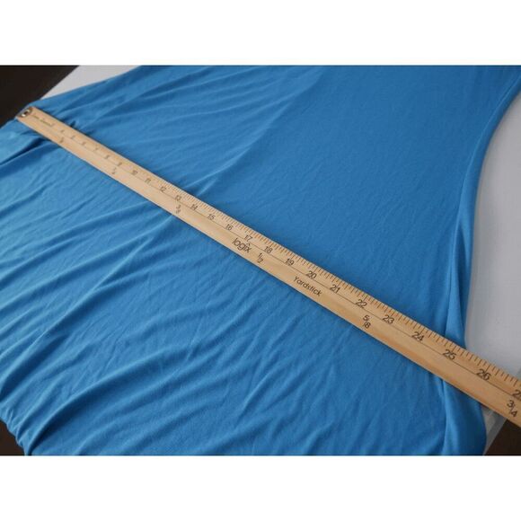 24/7 Comfort  Apparel Women's Blue Sleeveless Tunic Flared Tank Top M - Picture 7 of 9